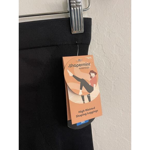 Shapermint XL Essentials High-Waisted Shaping Leggings Black Stretch Pants NEW - Picture 4 of 6